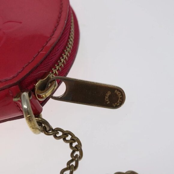LOUIS VUITTON Vernis Rose Porte Monnaie Chapeau Coin Purse - Picture 9 of 16